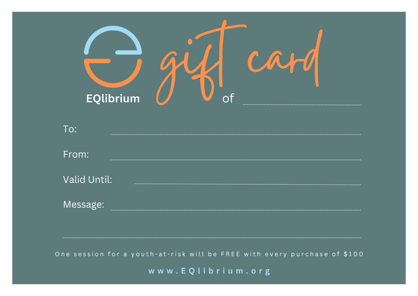 EQlibrium Gift Card